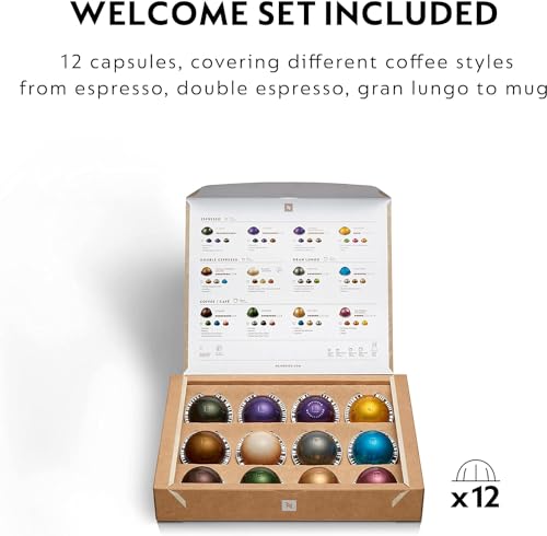 Nespresso Vertuo Next Coffee Machine by Krups - Light Grey, 1.1L