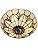 Tiffany Stained Glass Flush Mount Ceiling Lamp – 16 Inch
