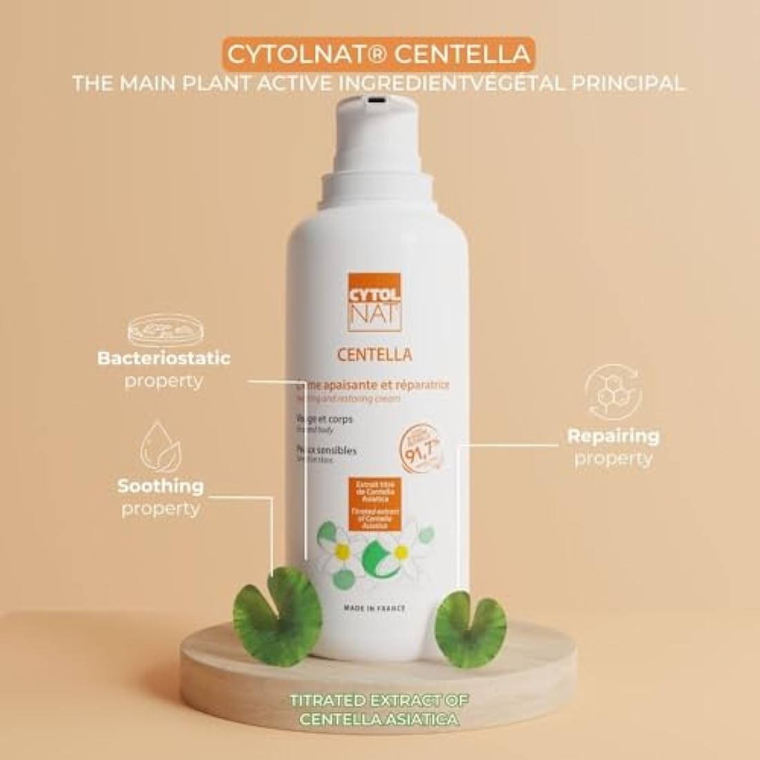 CYTOLNAT Centella Soothing and Repairing Cream – Sensitive Skin – 400 ml