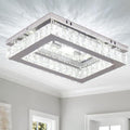 Jolof Store Modern LED Crystal Chandelier – K9 Flush Mount Ceiling Light