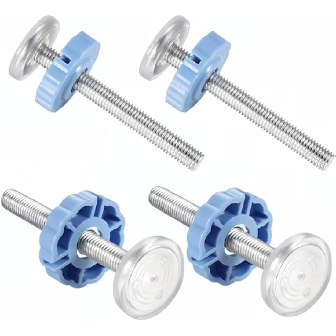 M10 Baby Gate Spindle Rods – 4 Pack Pressure Mount Bolts, Blue