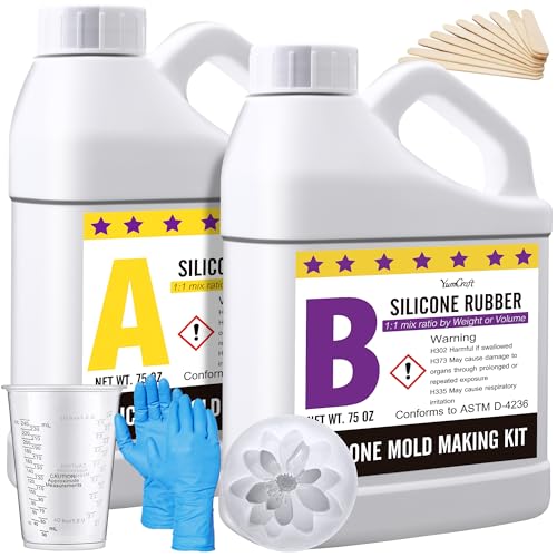 Jolof Store Silicone Mould Making Kit – 150oz Translucent 18A Rubber