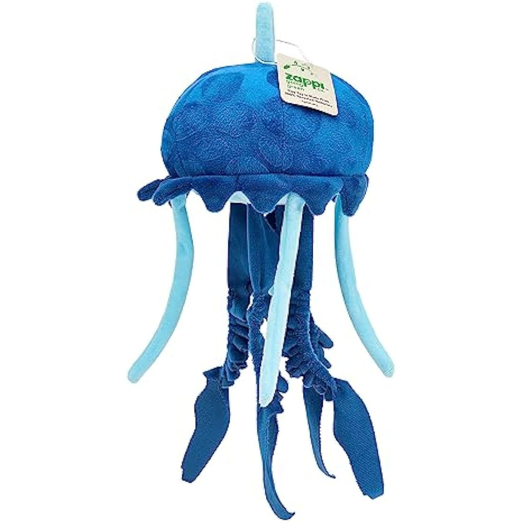 Zappi Co Blue Jellyfish Plush – 100% Recycled Eco-Friendly Toy (33cm)