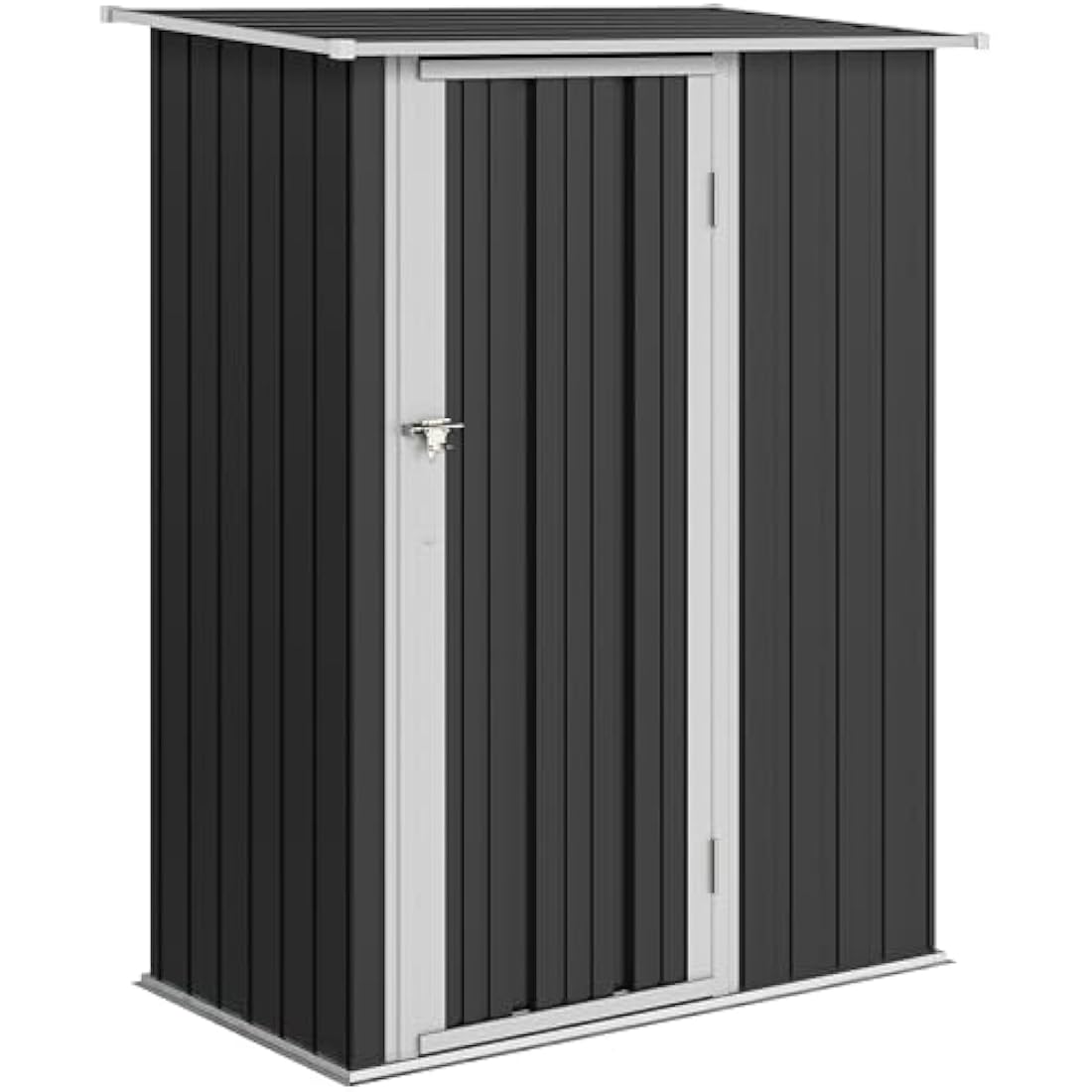 Jolof Store 5x3ft Metal Garden Storage Shed | Sloped Roof Tool Shed
