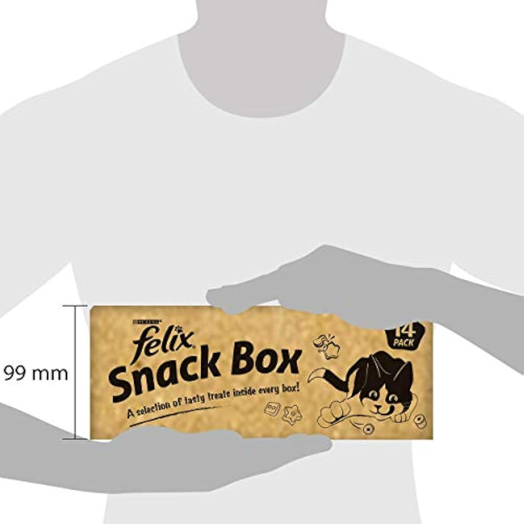 Felix Cat Treat Snack Box - Mixed Flavours & Textures (14 x 765g Packs)