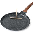 Kordisen 30cm Nonstick Crepe Pan – Induction Dosa Pan with Spreader