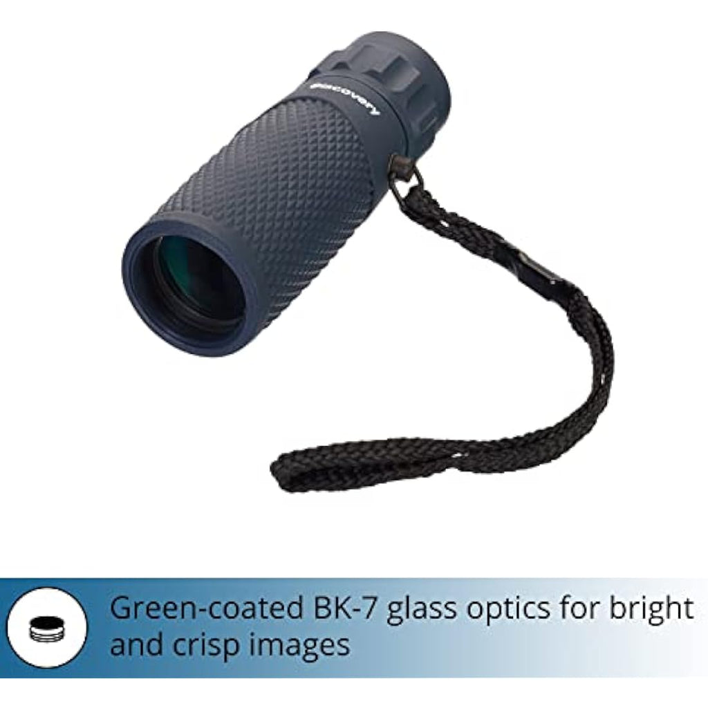 Discovery Gator 10x25 Pocket Monocular – Compact Travel Telescope