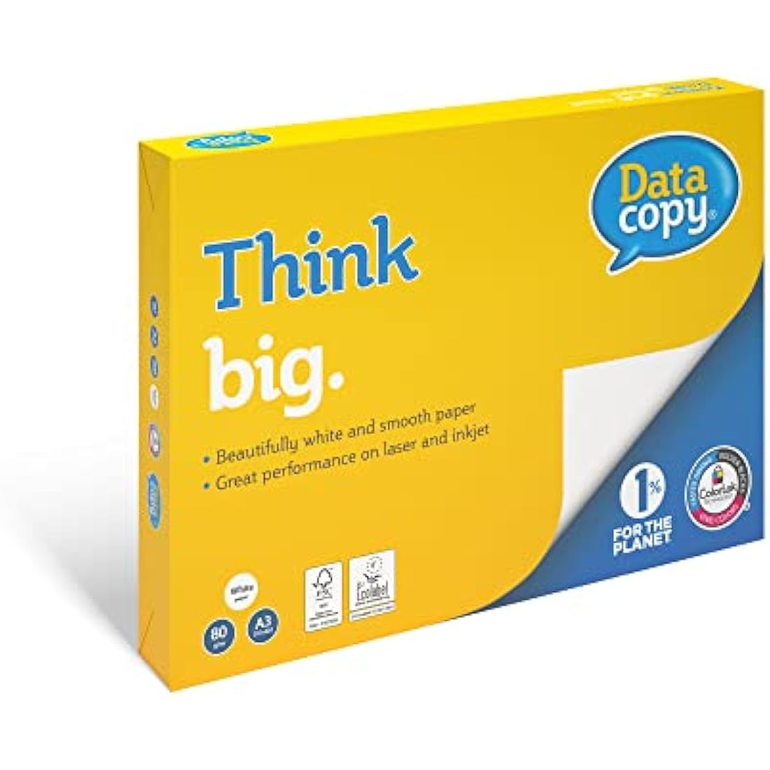 Data Copy A3 Printing Paper | 80gsm High White FSC Certified - 3 Reams