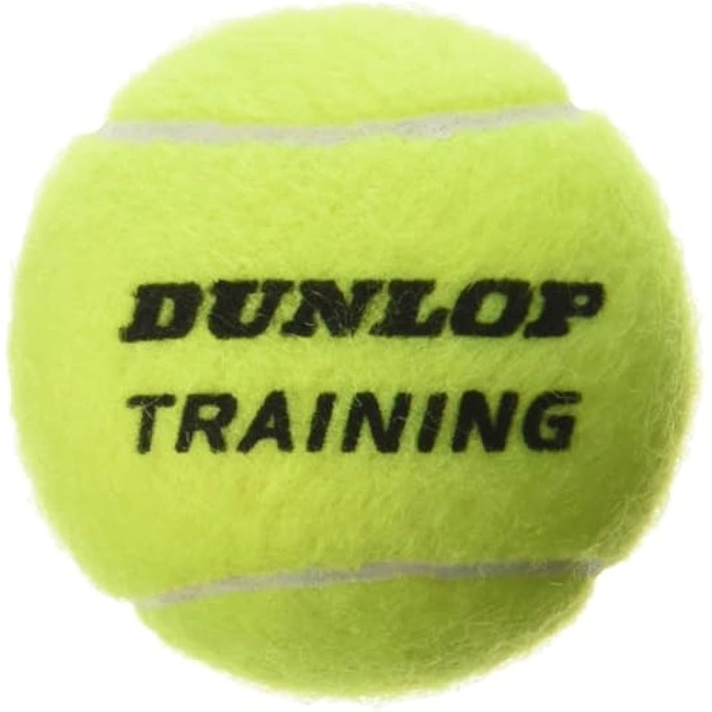 Dunlop Pressureless Tennis Training Balls - 60 Count Yellow Bucket