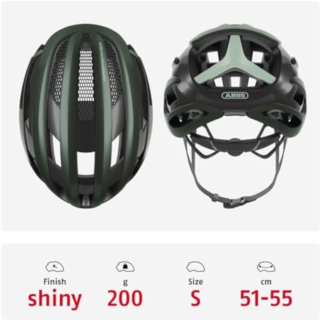 ABUS AirBreaker Road Bike Helmet – Lightweight Aerodynamic Cycling Gear