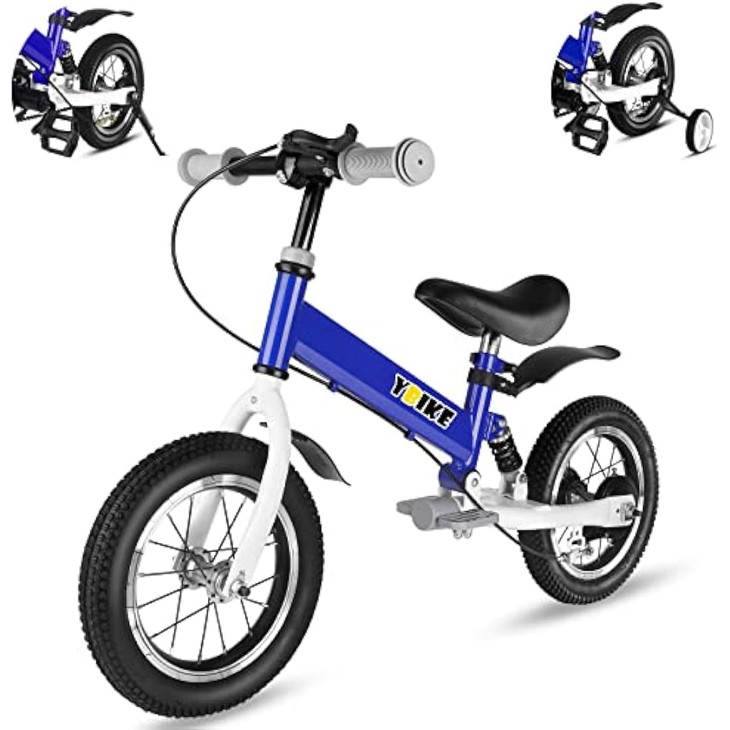 Jolof Store 2-in-1 Kids Balance Bike with Pedals and Brakes