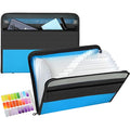 Tranbo 13 Pockets Expanding File Folder | A4 Zippered Document Organizer