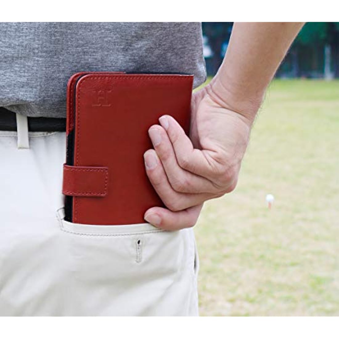 Handy Picks Leather Golf Scorecard Holder & Yardage Book Cover Set