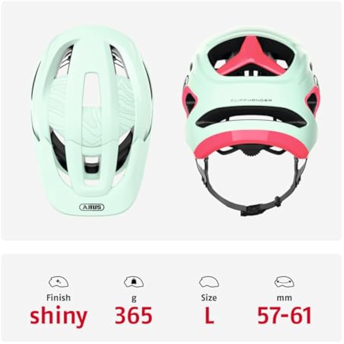 ABUS CliffHanger MTB Helmet – Vented Trail Bike Helmet with Fidlock