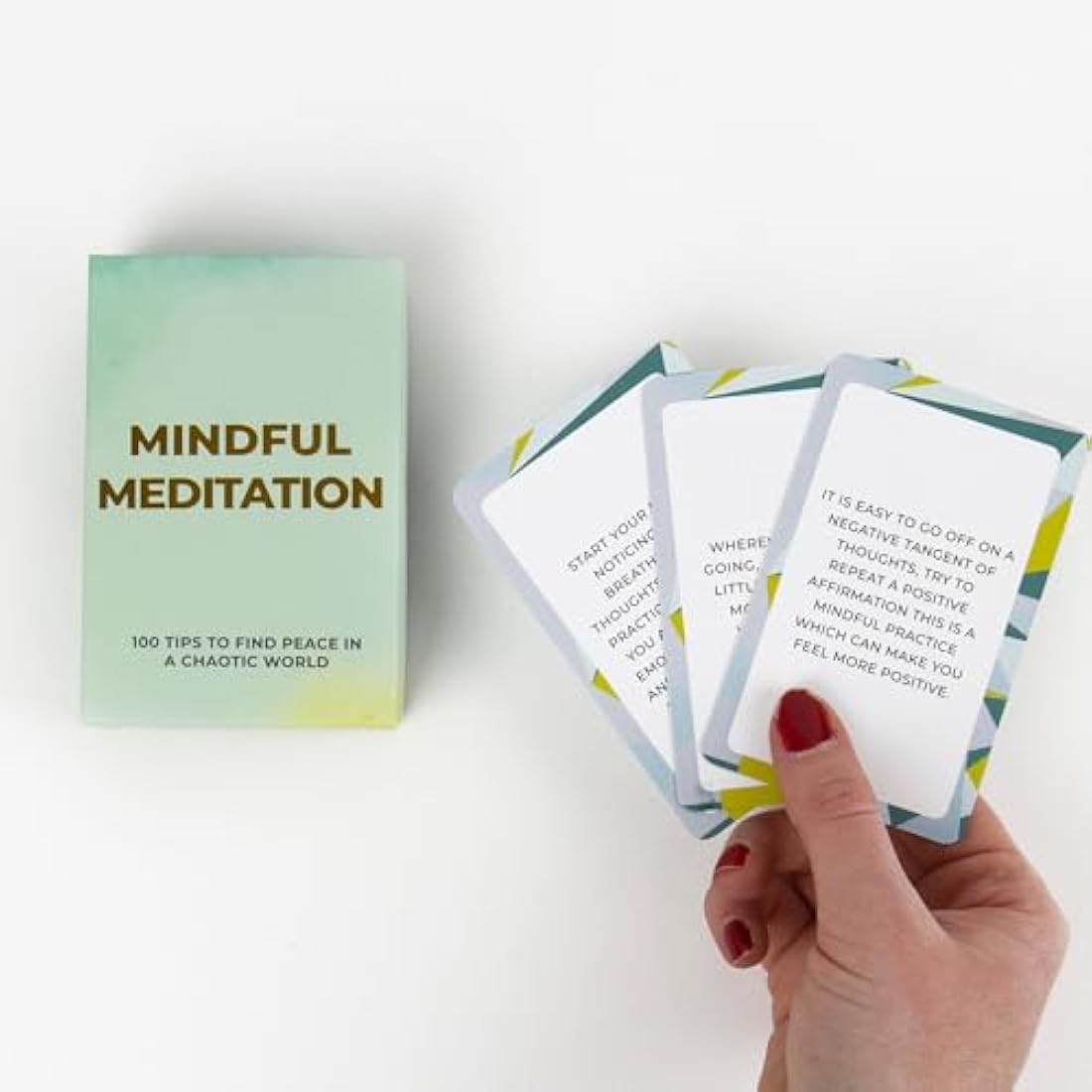 Gift Republic Mindful Meditation Cards – 100 Self-Care Guidance Cards