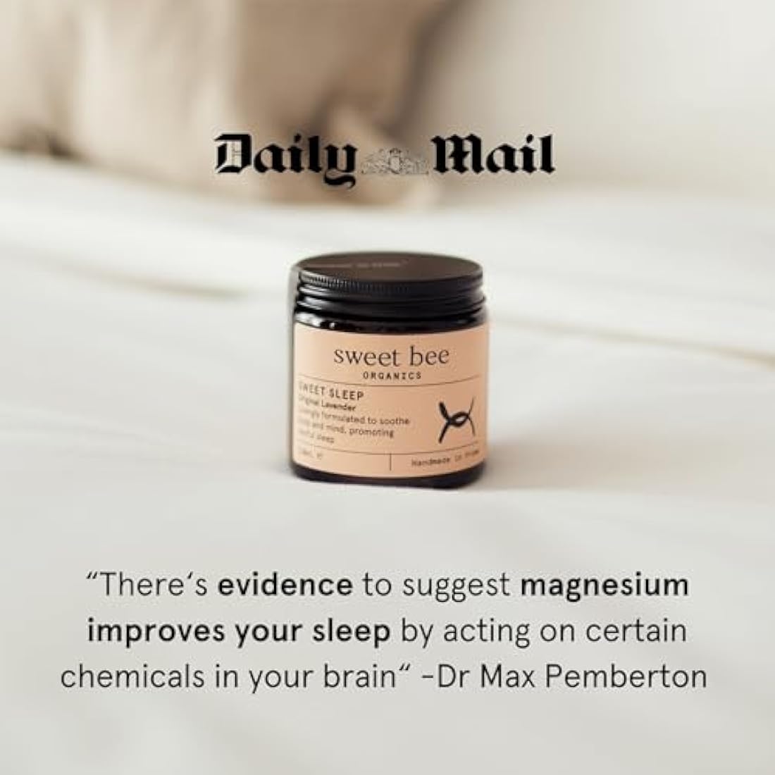 Sweet Bee Magnesium Butter – Lavender Sleep Balm for Muscle Recovery
