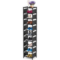 Esonstyle 10-Tier Narrow Shoe Rack – Metal Vertical Space Saving Organizer