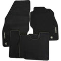 Vauxhall Adam Tailored Black Velour Carpet Floor Mats - Set of 4