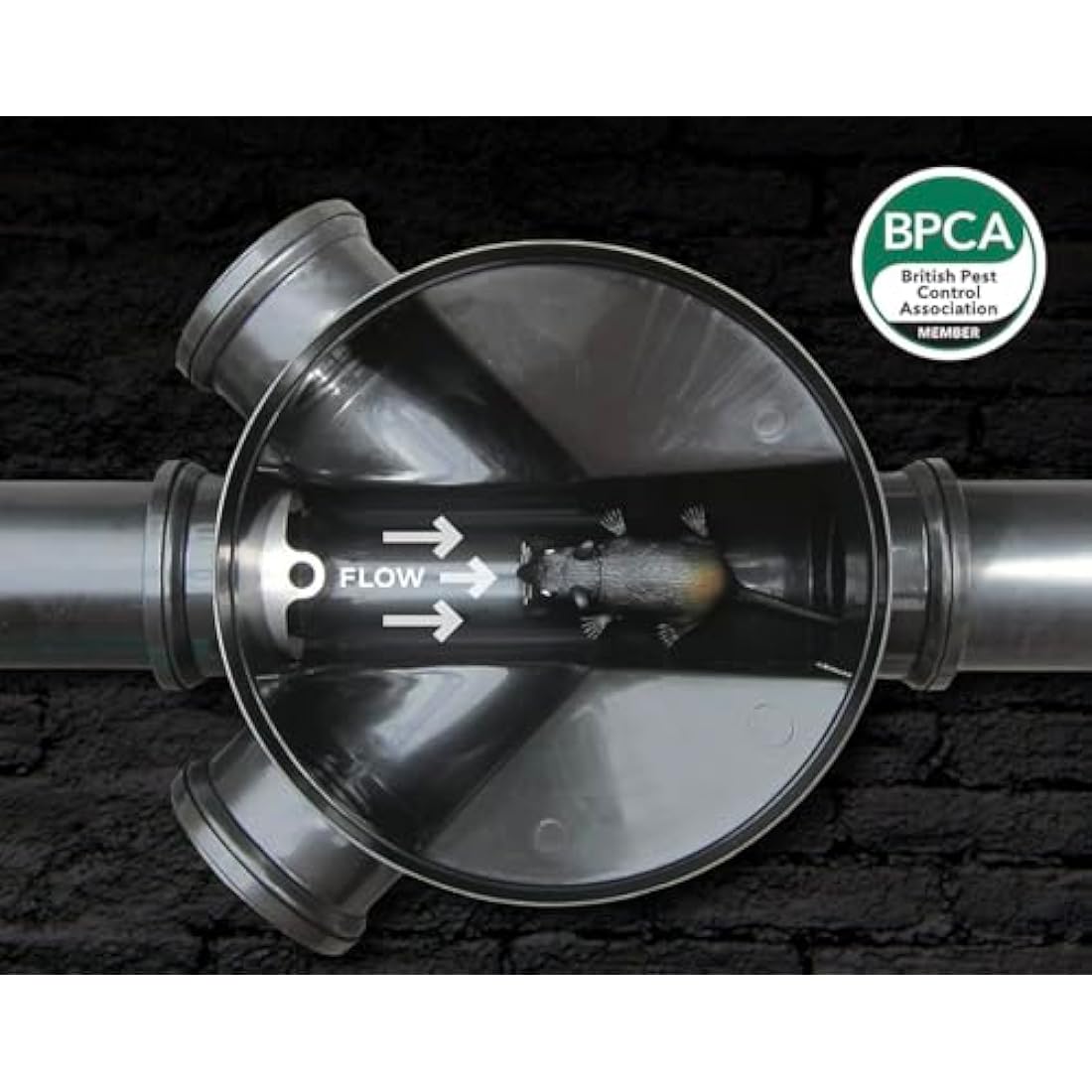 RatGate – 4" Stainless Steel Rat Flap for Drain Pipes