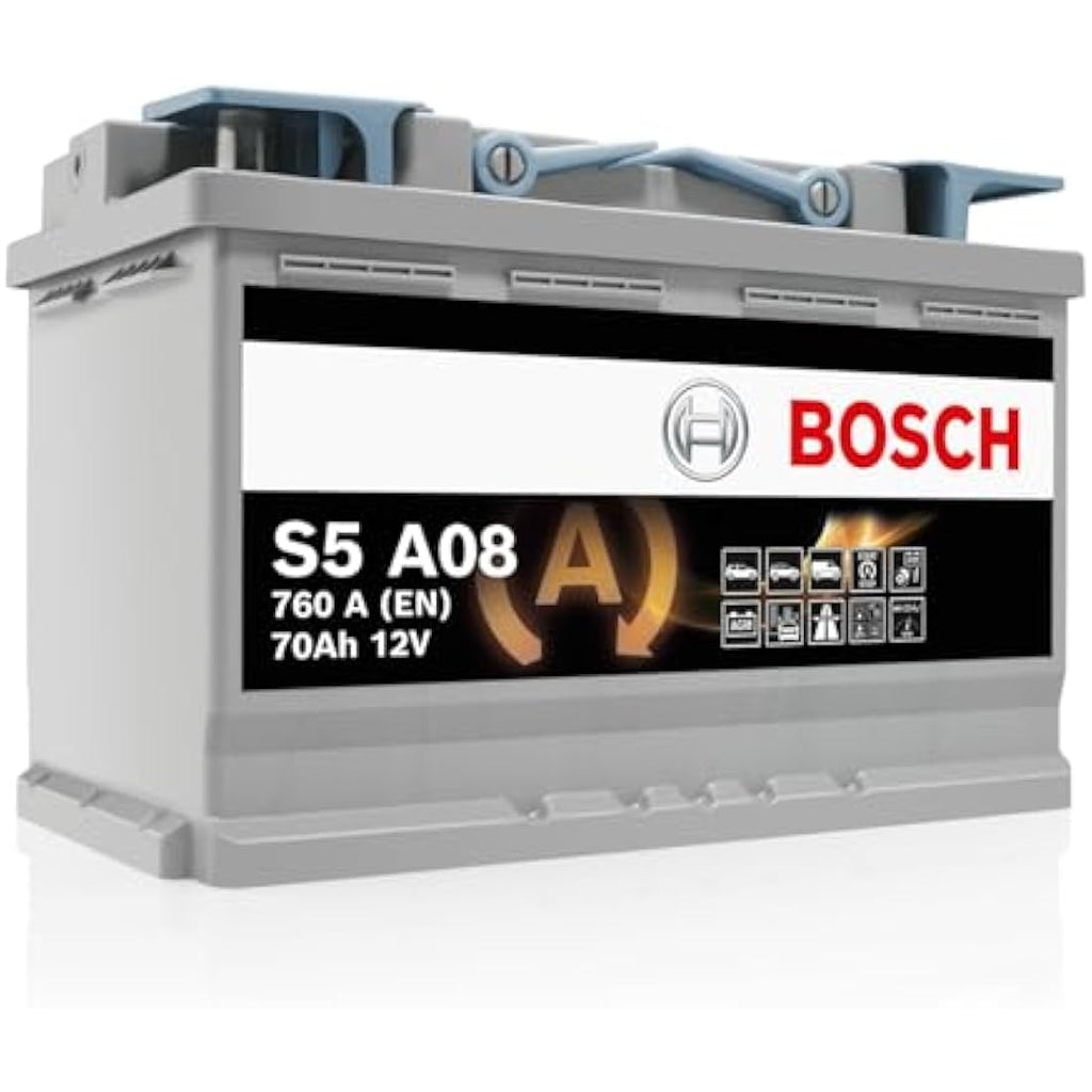 Bosch S5A08 AGM Car Battery | 12V 70Ah 760A | Type 096 Start-Stop