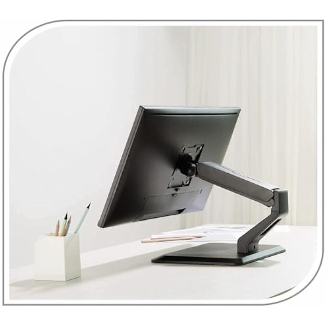PureMounts Touchscreen Monitor Mount | 17-32" Gas Lift Stand – Black