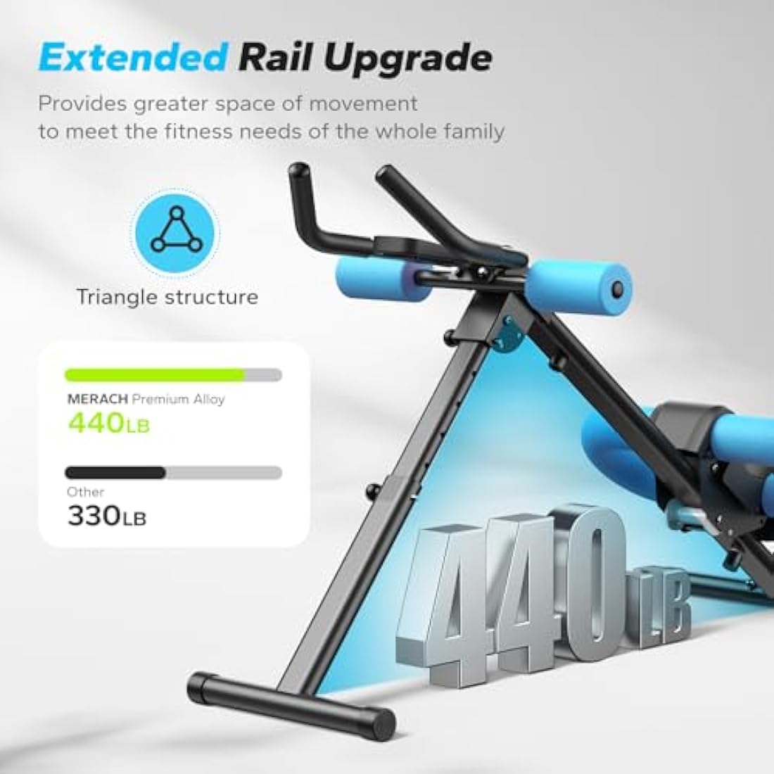 MERACH Ab Machine – Foldable Adjustable Ab Trainer for Home Gym