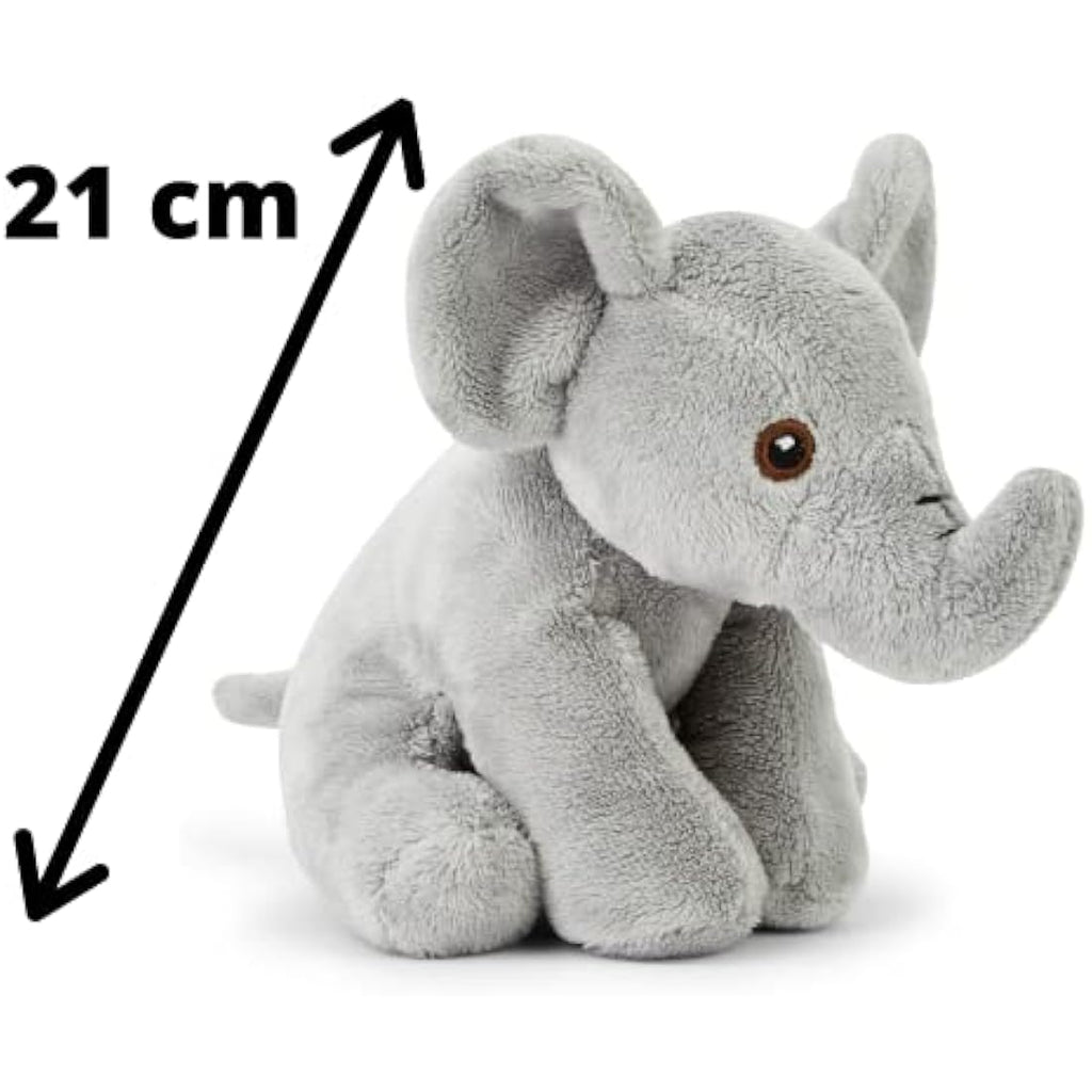 Zappi Co Recycled Elephant Plush Toy – 15cm Soft Stuffed Animal