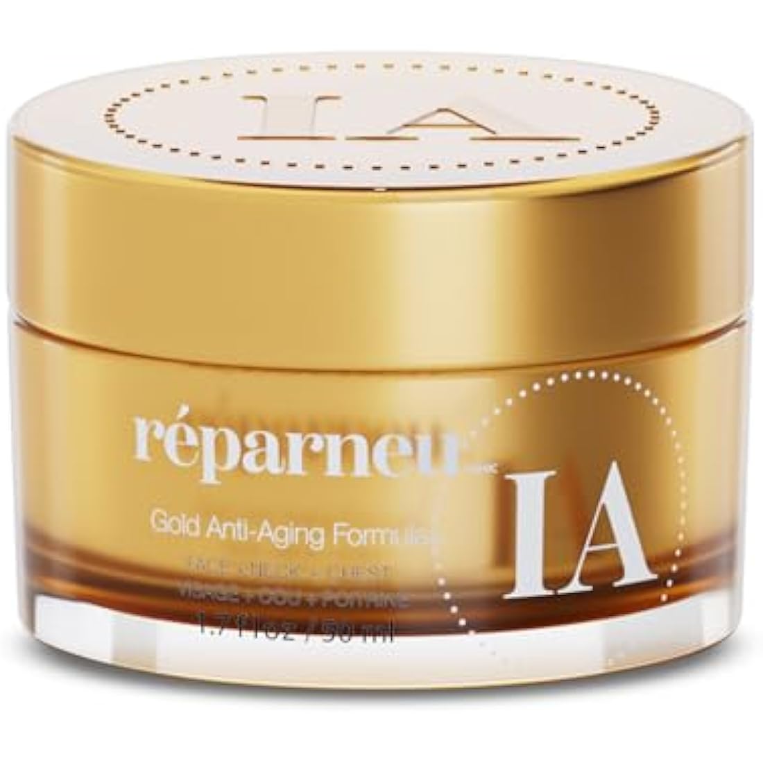 InfiniteAloe Gold Anti-Aging Face Cream – Organic Aloe & Collagen (1.7 oz)
