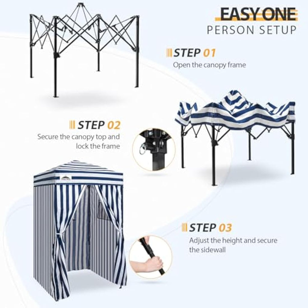 EAGLE PEAK Pop-up Privacy Changing Room – 4x4 Portable Cabana Canopy