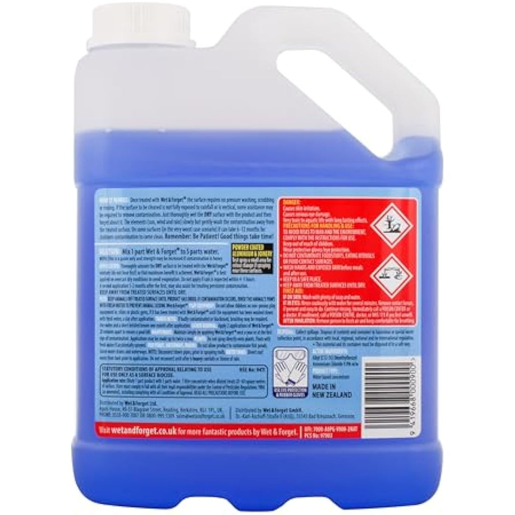 Wet & Forget Outdoor Cleaner – Mould, Lichen & Algae Remover, 2L