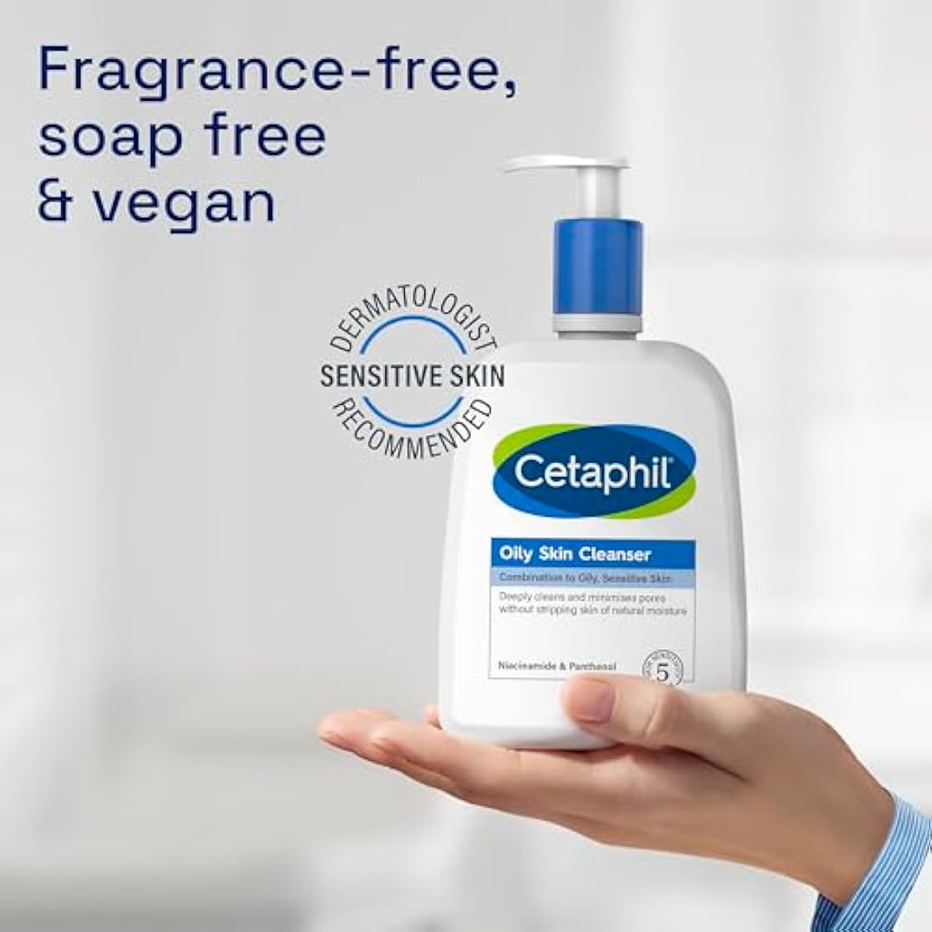 Cetaphil Oily Skin Cleanser | Face Wash with Niacinamide - 473ml