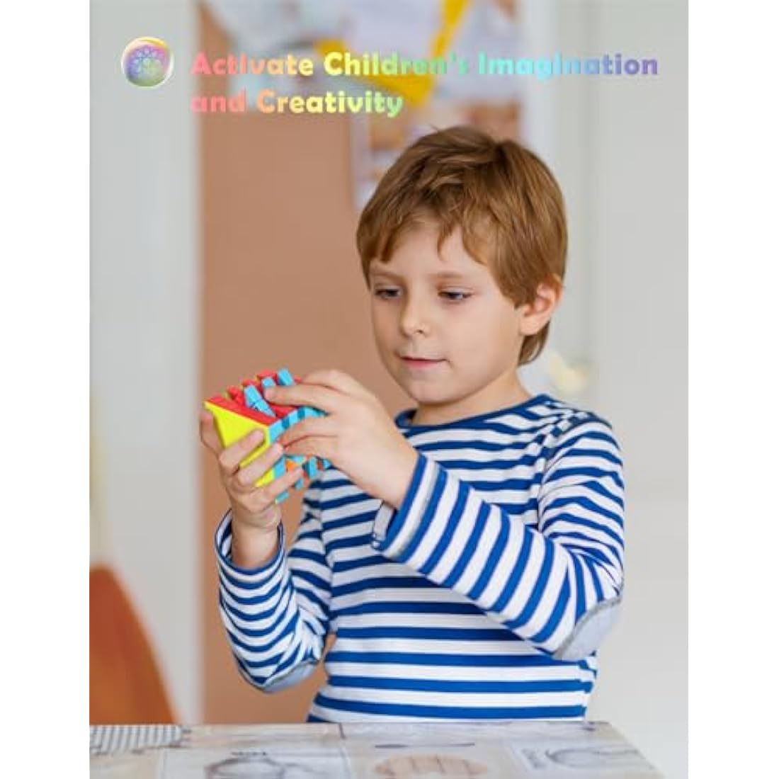 Roxenda 7x7 Speed Cube – Stickerless Frosted Magic Cube Puzzle Toy