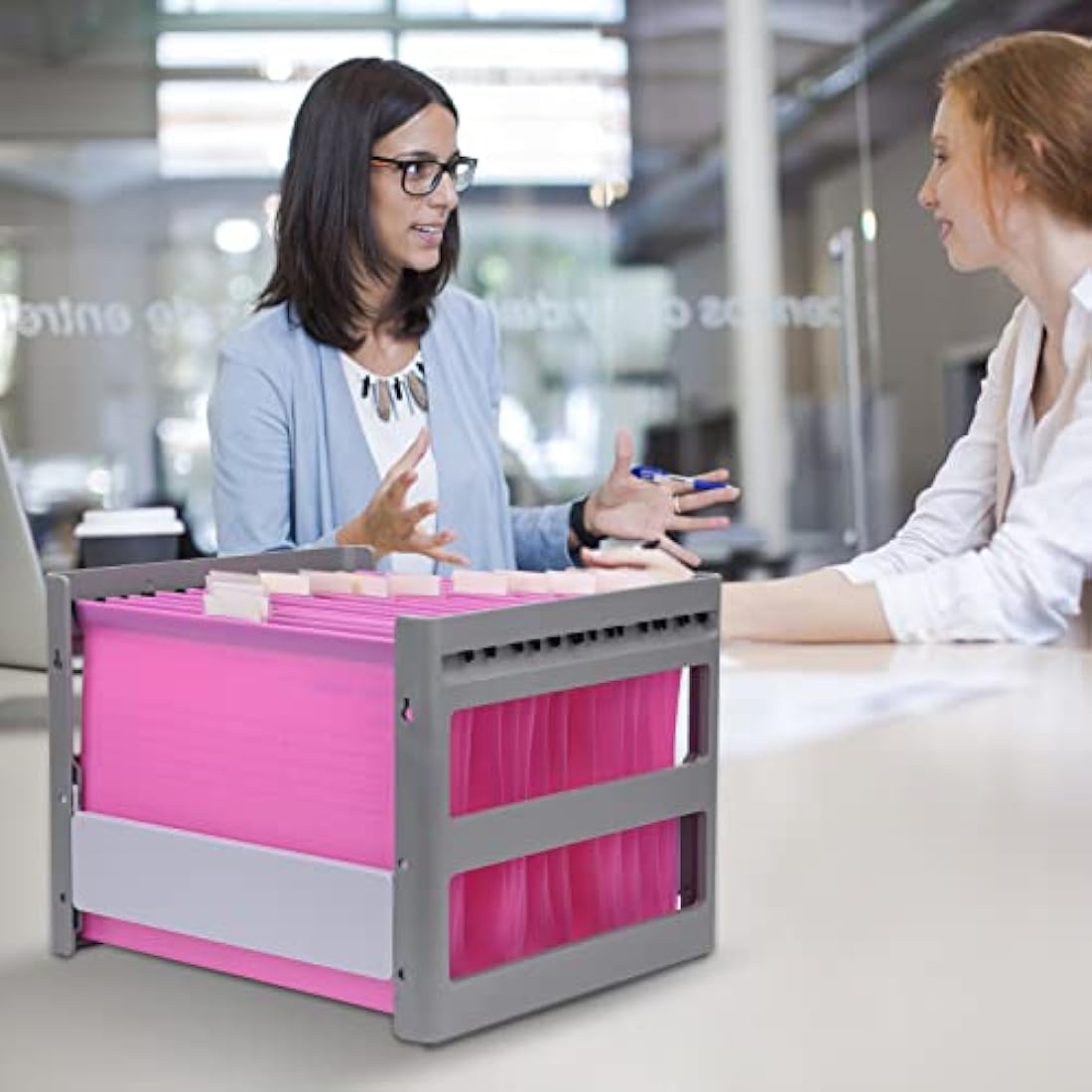 MerryNine Foolscap Suspension Files - 15 Pack Pink Polypropylene Folders