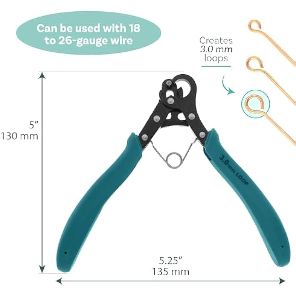 The Beadsmith One Step Looper – 3mm Jewelry Making Pliers for 18-26g Wire