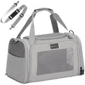 Petsfit Airline Approved Pet Carrier | Grey Cat Bag with Fleece Mat