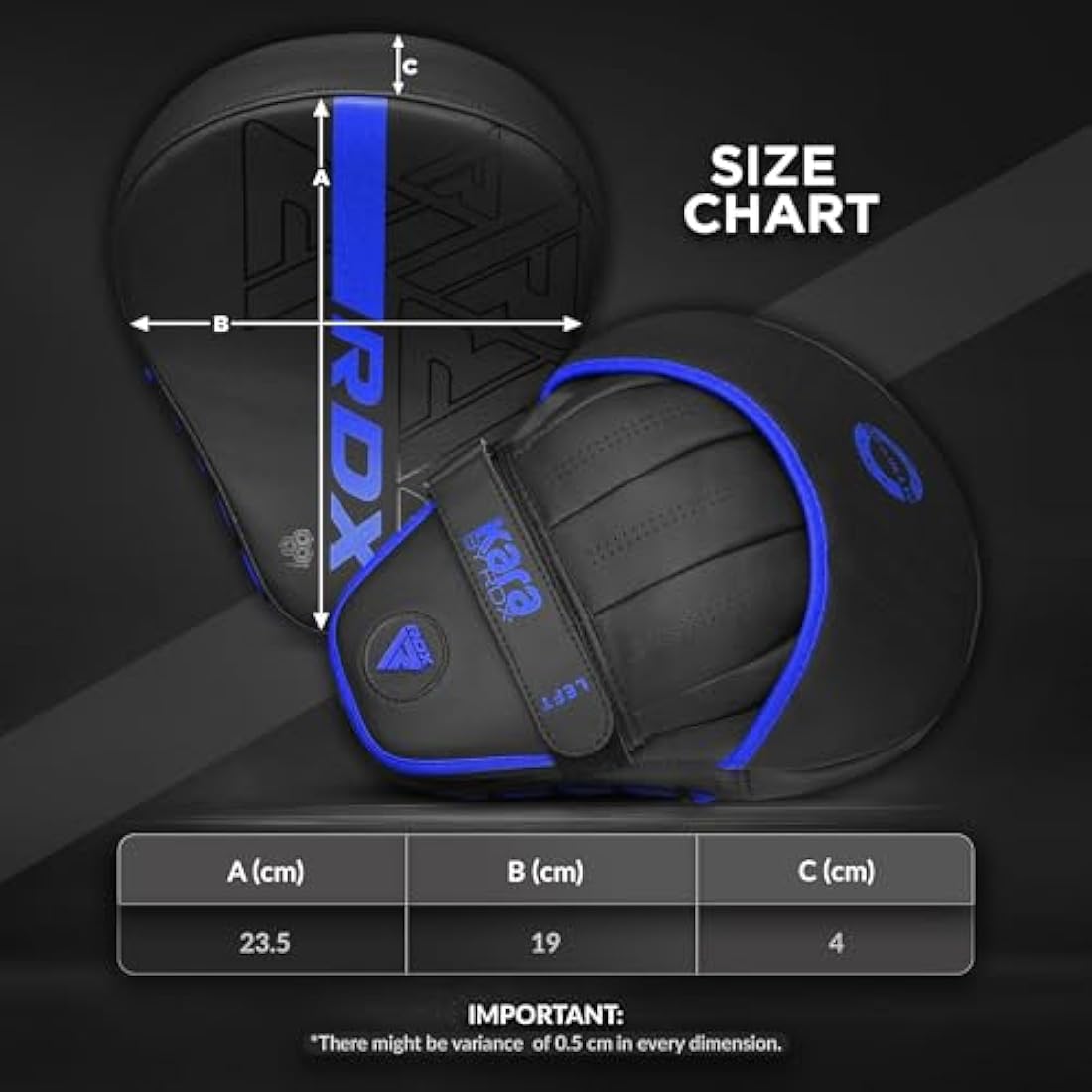 RDX Curved Focus Mitts – Maya Hide Leather Boxing & MMA Training Pads