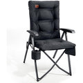 EVER ADVANCED Heavy Duty Reclining Camping Chair | Padded 4-Position Seat