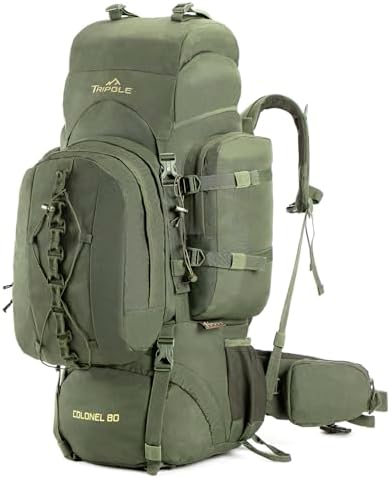 Tripole Colonel Internal Frame Rucksack | Hiking Backpack with Daypack