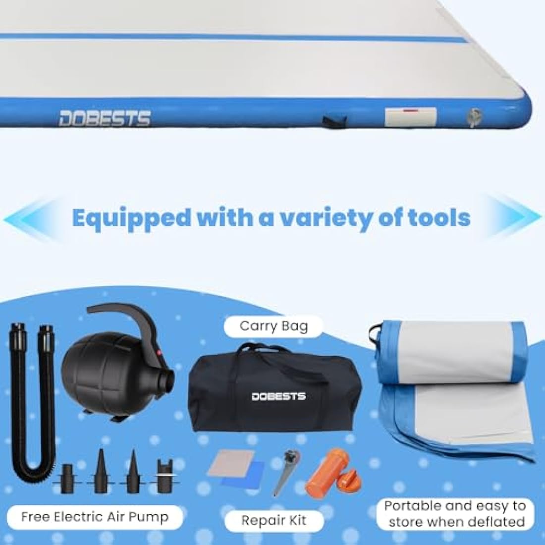 Inflatable Air Track Gymnastics Mat – Waterproof PVC Tumble Mat