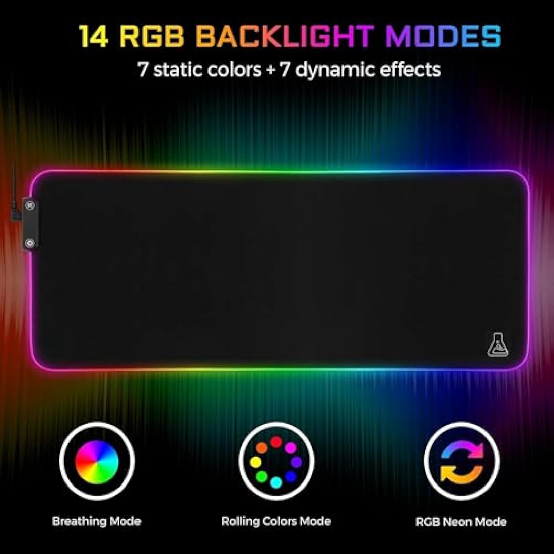 G-LAB Pad Rubidium XXL RGB Gaming Mouse Pad – 800x300mm Water Resistant