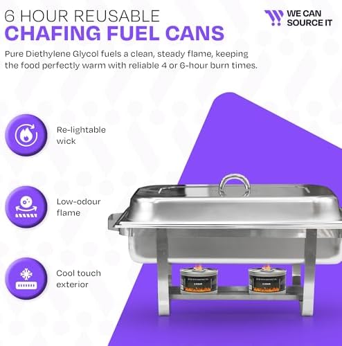 Chafing Fuel Can – 6 Hour Liquid Wick for Catering