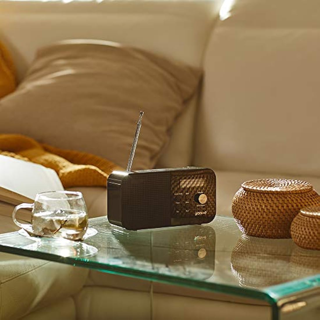 Groov-e Venice DAB/FM Digital Radio | Bluetooth & Alarm Clock - Black