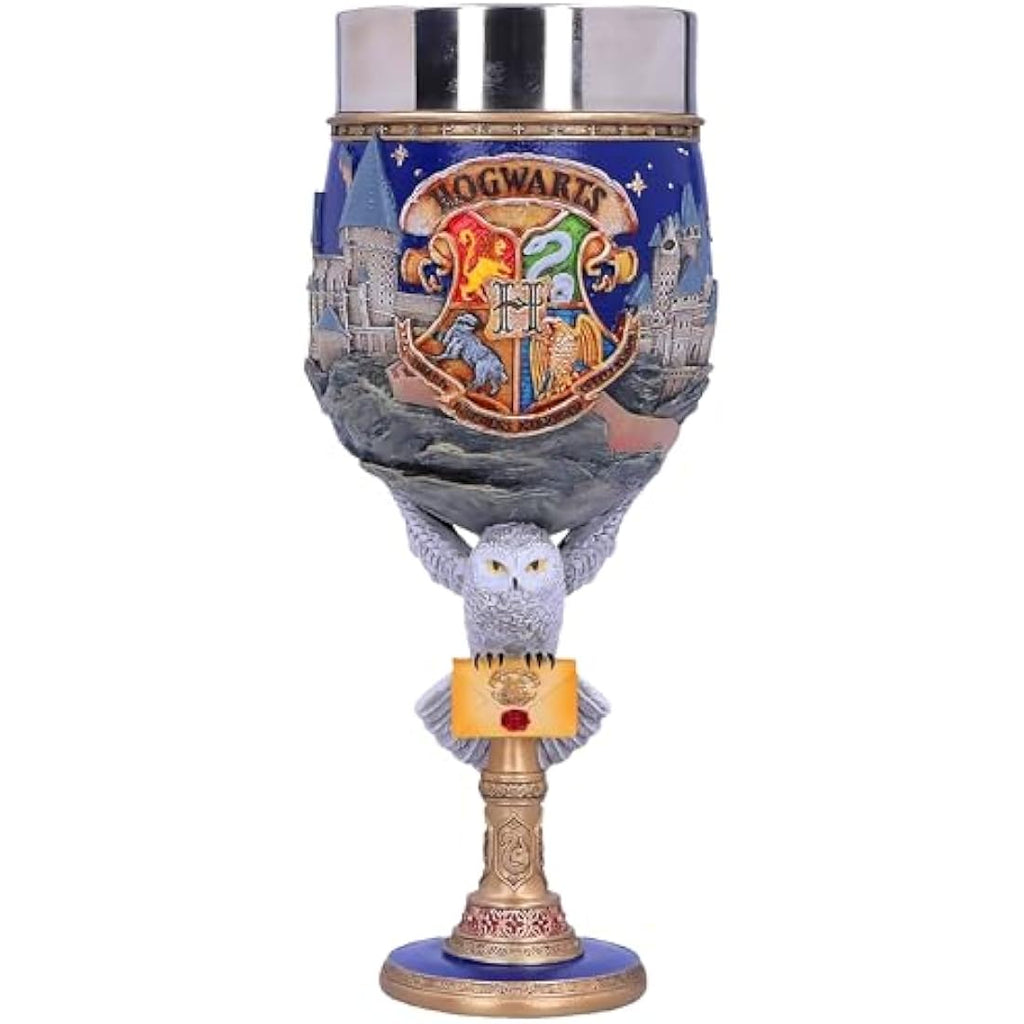 Nemesis Now Harry Potter Hogwarts Collectible Goblet - Blue Resin 19.5cm