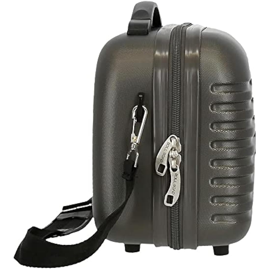 Roll Road India Beauty Case - Grey ABS Travel Toiletry Bag - 29cm