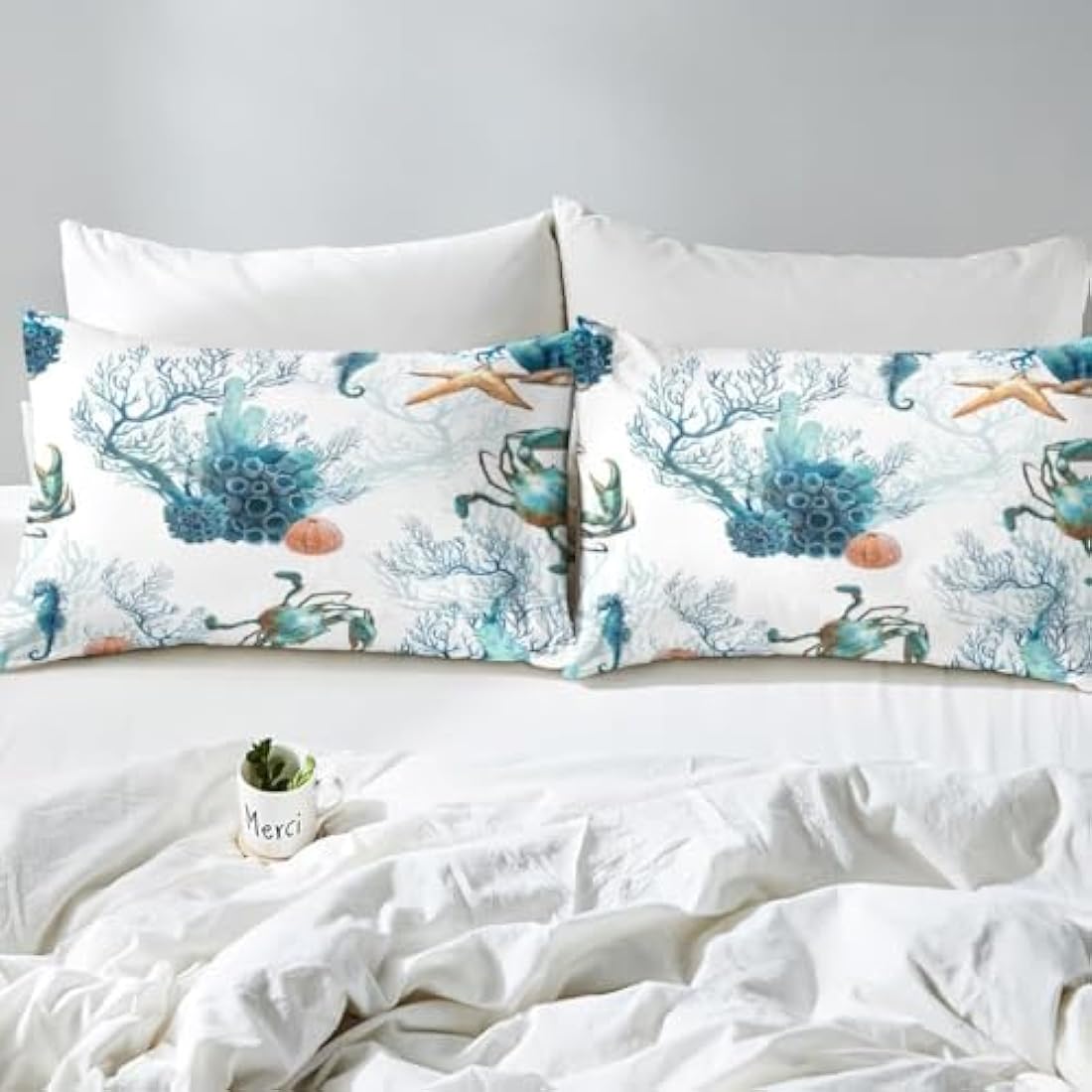 Ocean Marine King Duvet Cover Set – 3D Microfiber Bedding