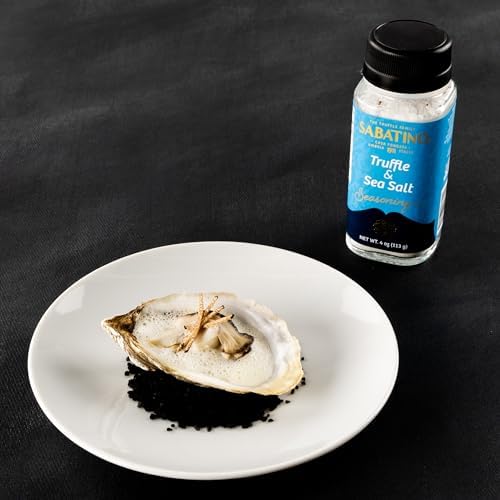 Sabatino Tartufi Black Truffle Salt – Sicilian Sea Salt Shaker, 113g