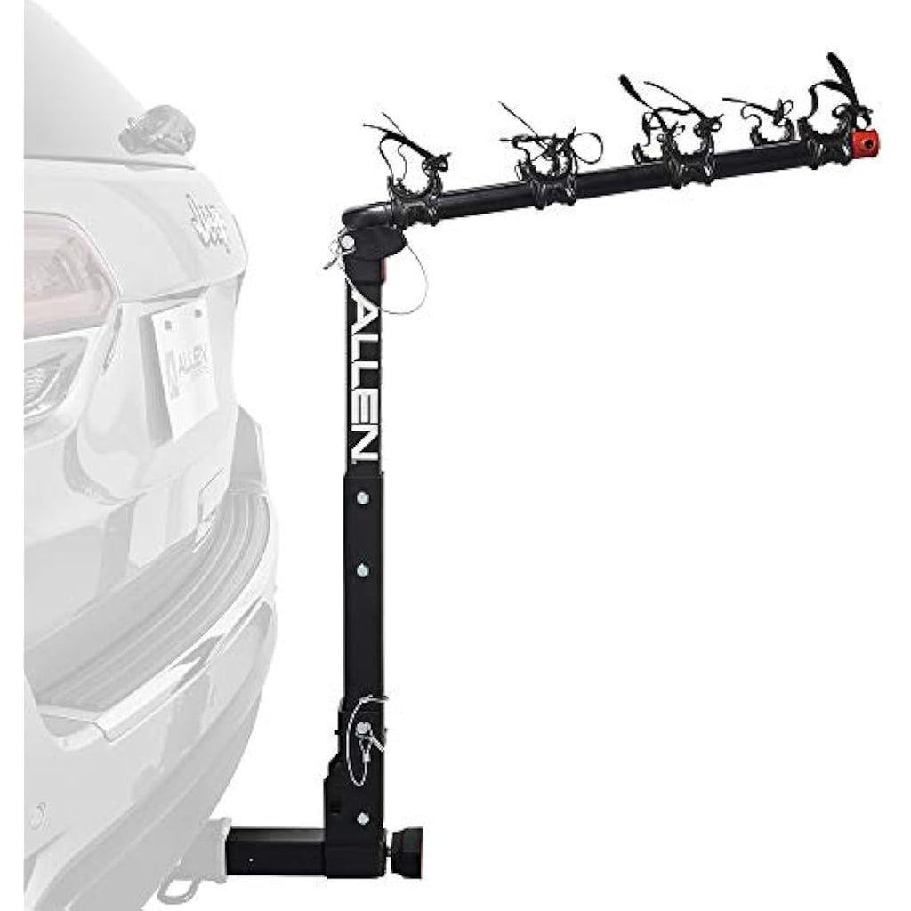 Allen Sports Deluxe 4-Bike Towbar Carrier – Quick Release Hitch Rack
