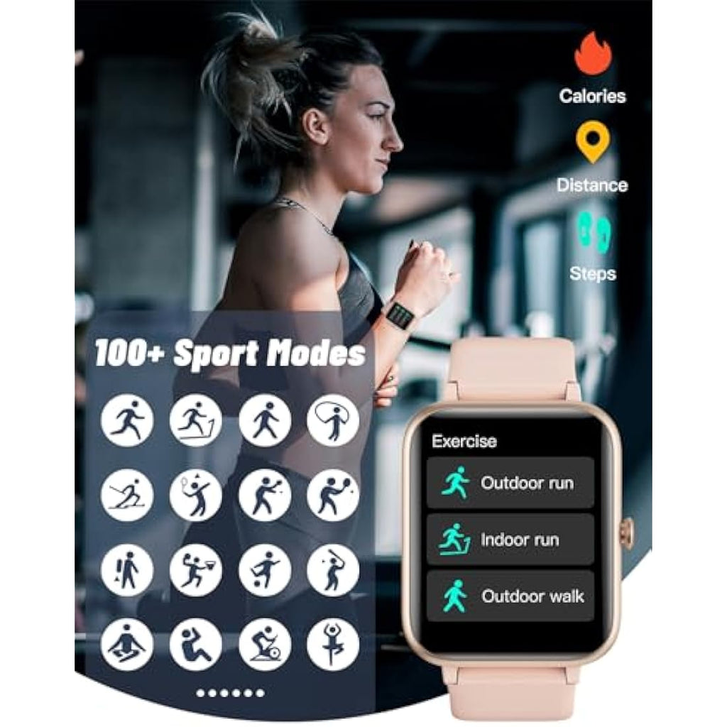 GRV Smart Watch with Bluetooth Calling | IP68 Fitness Tracker for Men Women