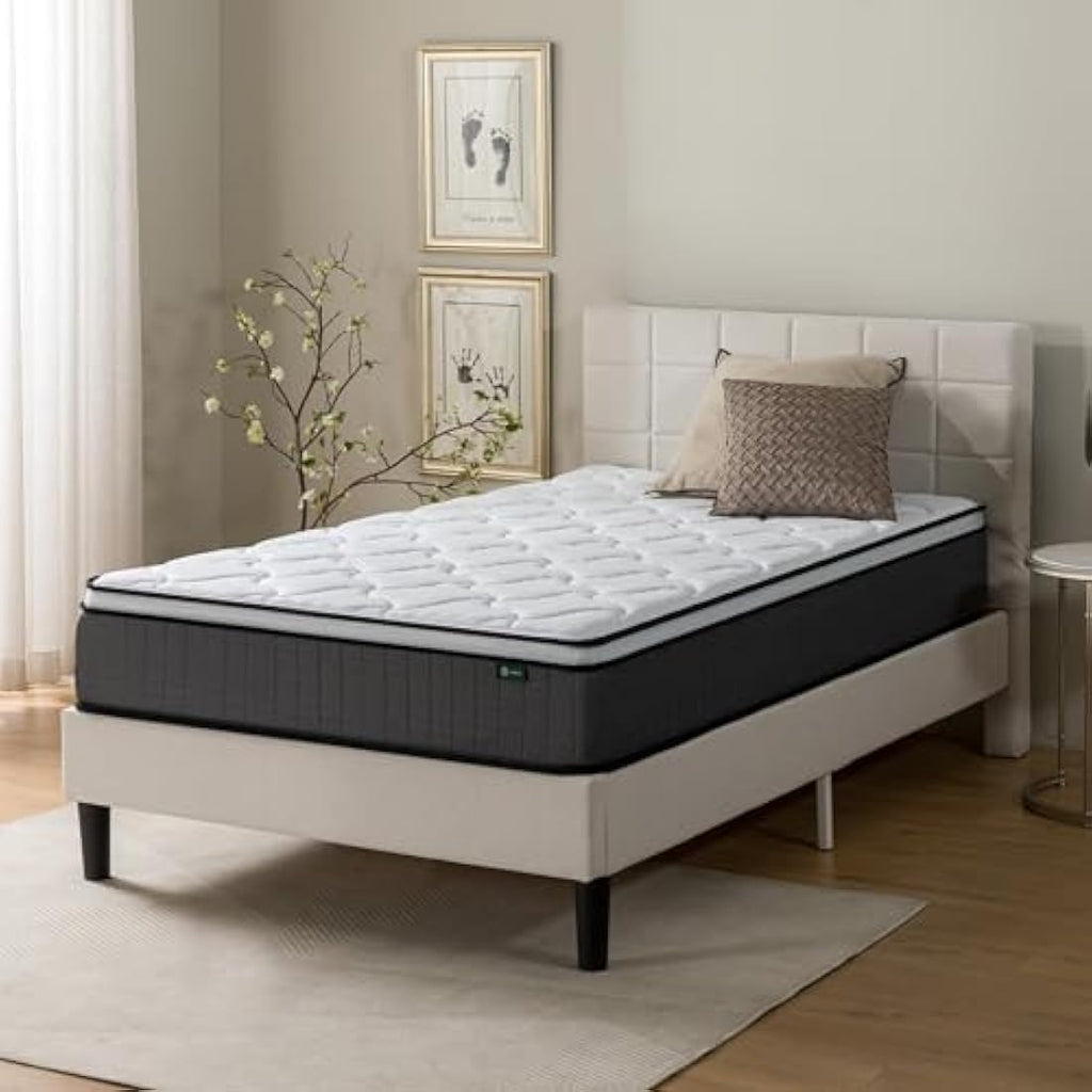 Zinus Single Pocket Spring Mattress – 25cm Medium Firm Tight Top