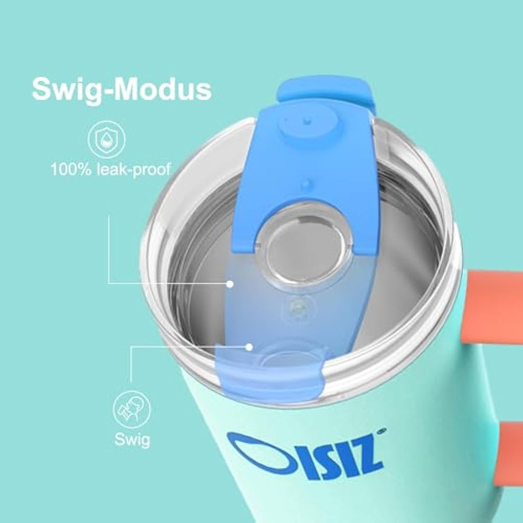 Oisiz 40oz Insulated Tumbler with Handle | Leak Proof Stainless Steel Mug